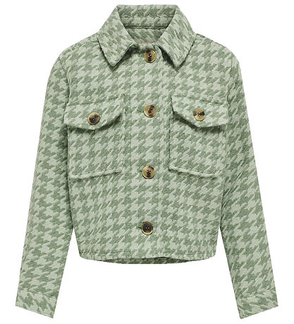 Kids Only Jakke - KogKimmie - Hedge Green Checks Frosty Green Kids Only Jakke - KogKimmie - Hedge Green Checks Frosty Green