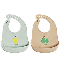 OYOY Hagesmække - Silikone - 2 stk. - Yummy - Minty/Camel OYOY Hagesmække - Silikone - 2 stk. - Yummy - Minty/Camel