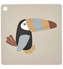 OYOY Dækkeserviet - Silikone - Toucan - Clay OYOY Dækkeserviet - Silikone - Toucan - Clay