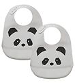 Liewood Hagesmække - Silikone - 2-pak - Tilda - Panda Dumbo Grey Liewood Hagesmække - Silikone - 2-pak - Tilda - Panda Dumbo Grey