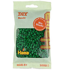 Hama Bio Midi Perler - 1000 stk. - 10 Grøn Hama Bio Midi Perler - 1000 stk. - 10 Grøn