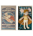 Maileg Mus - Lillebror - Superhelt i Tændstikæske Maileg Mus - Lillebror - Superhelt i Tændstikæske