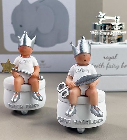 BAMBAM Krukke Til Mælketænder - 9 cm - Hvid