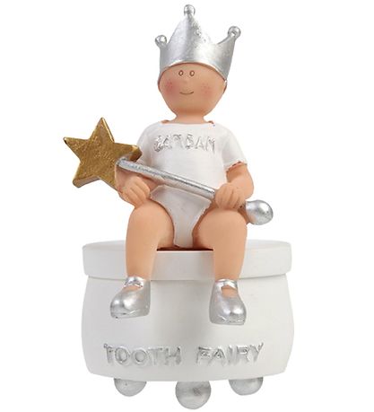 BAMBAM Krukke Til Mælketænder - 9 cm - Hvid BAMBAM Krukke Til Mælketænder - 9 cm - Hvid