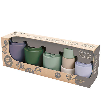 Tiny by Dantoy BIO Plastic Byggebægre - 7 Dele Tiny by Dantoy BIO Plastic Byggebægre - 7 Dele