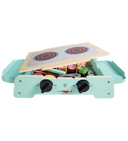Hape Legemad m. Lyd/Lys - Træ - Sizzling Griddle & Grill BBQ Hape Legemad m. Lyd/Lys - Træ - Sizzling Griddle & Grill BBQ