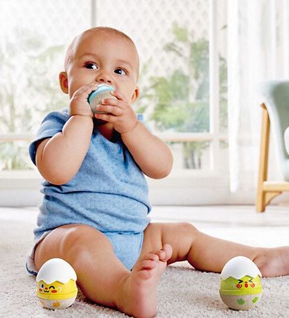 Hape Rasleæg - 3-pak - Happy Hatching Wobble Rattles