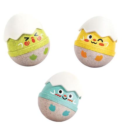 Hape Rasleæg - 3-pak - Happy Hatching Wobble Rattles