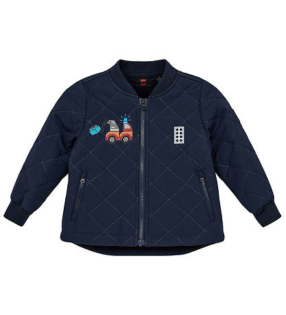 LEGO® Duplo Termojakke m. Fleece - LWJojo - Dark Navy m. Kranbil