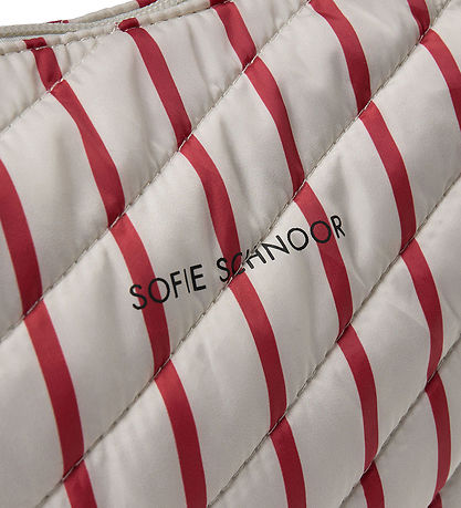 Sofie Schnoor Skuldertaske - Off White/Berry Striped Sofie Schnoor Skuldertaske - Off White/Berry Striped