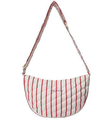 Sofie Schnoor Skuldertaske - Off White/Berry Striped Sofie Schnoor Skuldertaske - Off White/Berry Striped