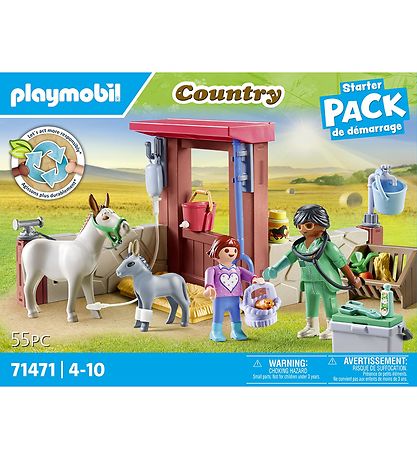 Playmobil Country - Veterinærmission med Æs... - 71471 - 55 Dele