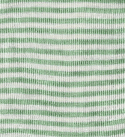 Joha Kjole - Uld/Silke - Rib - Grøn/Hvid Joha Kjole - Uld/Silke - Rib - Grøn/Hvid