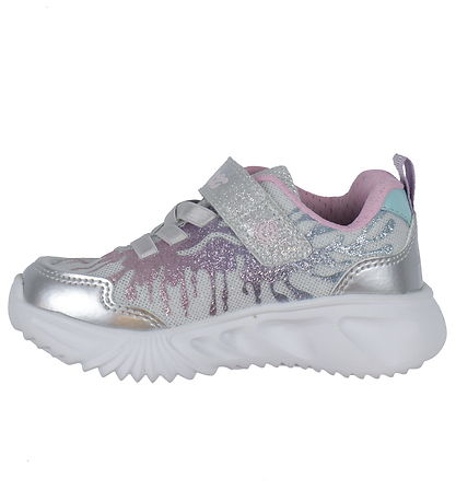 Geox Sko m. Lys - Assister - Silver/Pink Geox Sko m. Lys - Assister - Silver/Pink