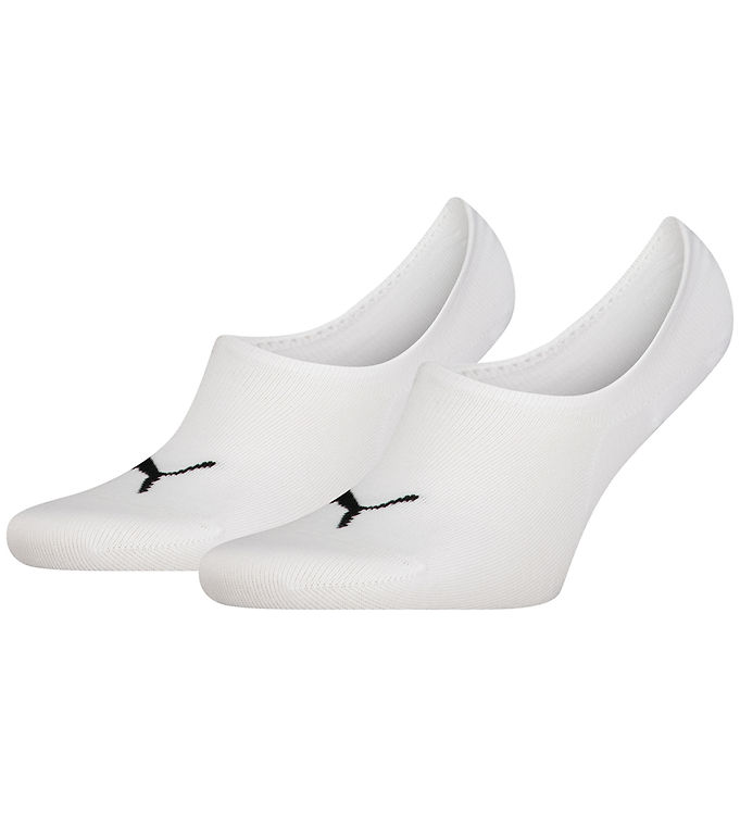 Puma Strømper 2P Unisex Footie High Cut Socks Hvid Str 35/38