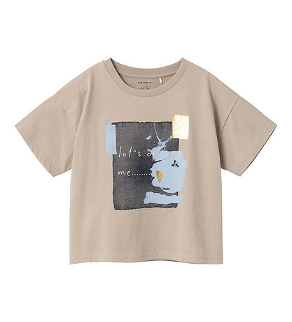 Name It T-shirts - NkfFlotter - Short Loose - Pure Cashmere Name It T-shirts - NkfFlotter - Short Loose - Pure Cashmere