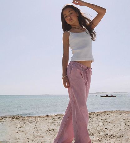 Designers Remix Bukser - Harriet - Red/White Stripes Designers Remix Bukser - Harriet - Red/White Stripes