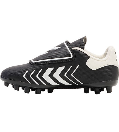 Hummel Fodboldstøvler - Hattrick MG JR - Sort/Hvid Hummel Fodboldstøvler - Hattrick MG JR - Sort/Hvid