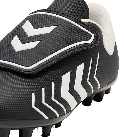 Hummel Fodboldstøvler - Hattrick MG JR - Sort/Hvid Hummel Fodboldstøvler - Hattrick MG JR - Sort/Hvid