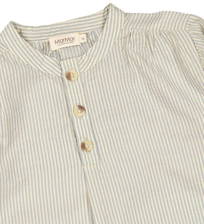 MarMar Natkjole - Pajama - Blue Stone Stripe MarMar Natkjole - Pajama - Blue Stone Stripe