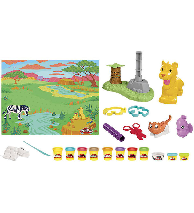 Play-Doh Modellervoks - Growin' Mane Lion And Friends billede