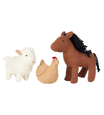 Fabelab Bamser - 3-pak - Pocket Friend - Farm Animals Fabelab Bamser - 3-pak - Pocket Friend - Farm Animals