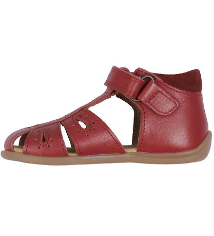 Pom Pom Sandaler - Starters Drops Velcro - Dusty Red Pom Pom Sandaler - Starters Drops Velcro - Dusty Red