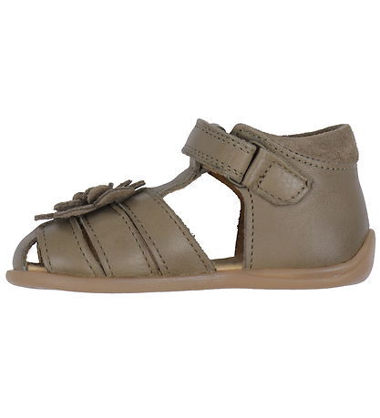 Pom Pom Sandaler - Starters Flower Velcro - Latte Pom Pom Sandaler - Starters Flower Velcro - Latte