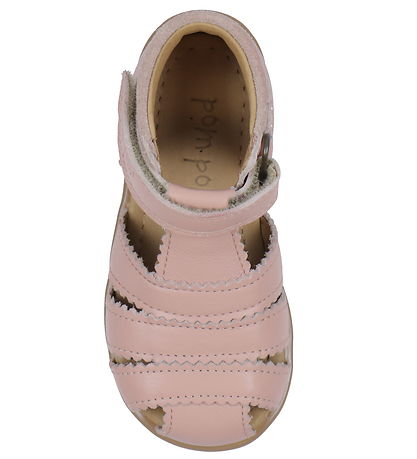 Pom Pom Sandaler - Starters Scallop Velcro - Rose Pom Pom Sandaler - Starters Scallop Velcro - Rose