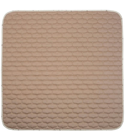 Müsli Tæppe - Quilted - 90x90 - Oat - Desert Green/Cashew