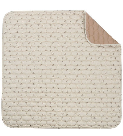 Müsli Tæppe - Quilted - 90x90 - Oat - Desert Green/Cashew