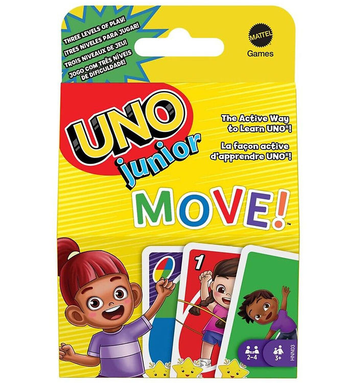 Uno Junior Move kortspil - Fra 3 år