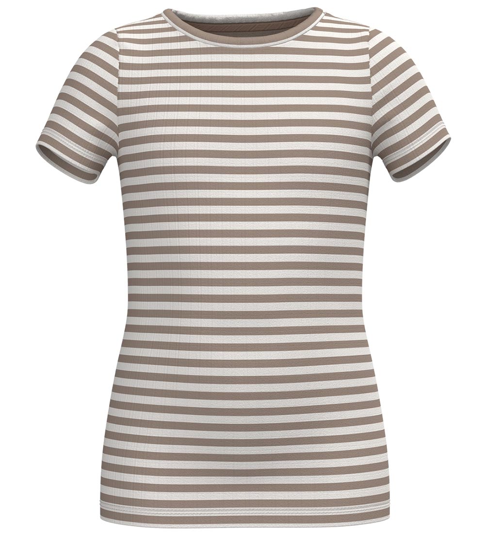 Name It T-Shirt - NkfSuraja - Noos - Mocha Meringue - Name It - 7-8 Jahre (122-128) - T-Shirts