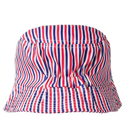Name It Bucket Hat - NmnOli - Clematis Blue/Jet Stream/Fiery Red