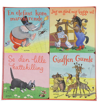 Alvilda Gift Box - Elephantastic Children's Songs - 4 Books - Da