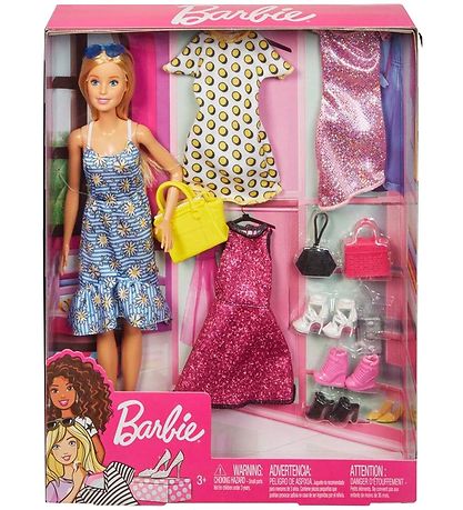 Barbie Dukkesæt - 30 cm - Barbie Doll & Party Fashions Barbie Dukkesæt - 30 cm - Barbie Doll & Party Fashions