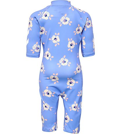 Hummel Badeheldragt - HmlCala - UV 40+ - Blå/Gul Blomst Hummel Badeheldragt - HmlCala - UV 40+ - Blå/Gul Blomst