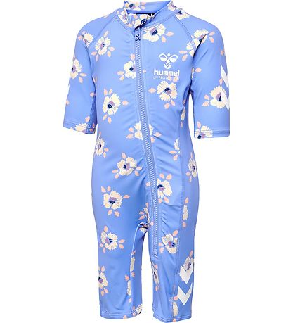 Hummel Badeheldragt - HmlCala - UV 40+ - Blå/Gul Blomst Hummel Badeheldragt - HmlCala - UV 40+ - Blå/Gul Blomst