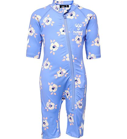 Hummel Badeheldragt - HmlCala - UV 40+ - Blå/Gul Blomst Hummel Badeheldragt - HmlCala - UV 40+ - Blå/Gul Blomst