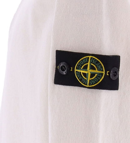 Stone Island Bluse m. Lynlås - Strik - Hvid Stone Island Bluse m. Lynlås - Strik - Hvid