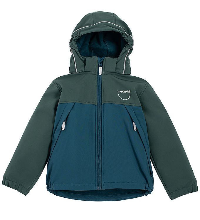 Viking Dark Green Overgangsjakke Soft Shell - Str. 6y 116cm