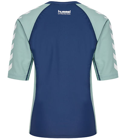 Hummel Badebluse - UV40+ - HmlFiji - Dark Denim