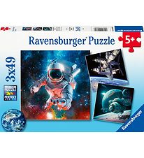 Ravensburger Puslespil - 3x49 Brikker - Space Adventure Ravensburger Puslespil - 3x49 Brikker - Space Adventure