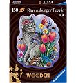 Ravensburger Puslespil - Træ - 150 Brikker - Lovely Cat Ravensburger Puslespil - Træ - 150 Brikker - Lovely Cat