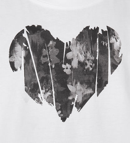 Rosemunde T-Shirt - Grey Heart Print Rosemunde T-Shirt - Grey Heart Print
