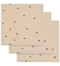 Konges Sløjd Stofbleer - 65x65 cm - 3-pak - Cherry Konges Sløjd Stofbleer - 65x65 cm - 3-pak - Cherry