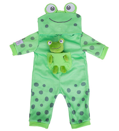 Tiny Treasures Dukketøj - Froggy All-In-One