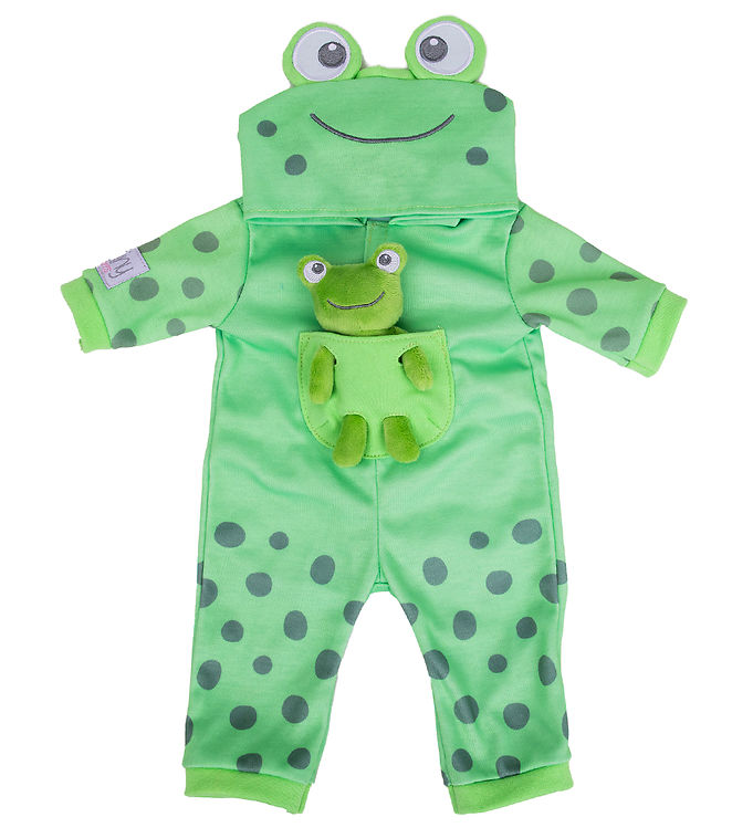 Tiny Treasures Dukketøj - Froggy All-In-One