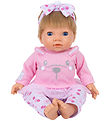 Tiny Treasures Dukke m. Blond Hår - Pink Bunny Baby