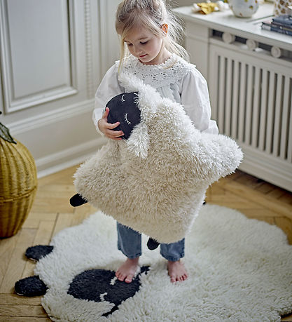 Bloomingville Tæppe - Dolly - Uld - Hvid